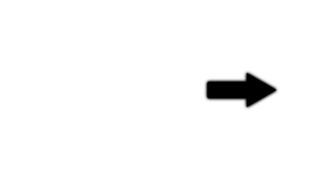 Arrow black background. direction symbol indicating back or previous page.