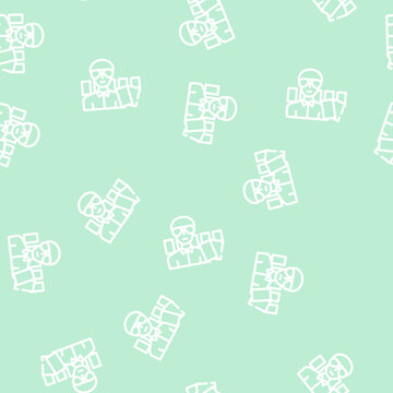 poker game line seamless pattern poker game thin line illustration