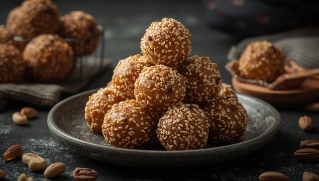 Power packed laddu recipe featuring gond and mixed nuts