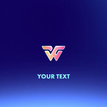 Futuristic Glitch Particle Tech Logo Reveal for Square Social Feed Ads