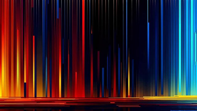 Digital technology color stripe pixel art abstract pattern background