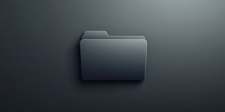 Operating system folder icon in grey symbolizing a film folder