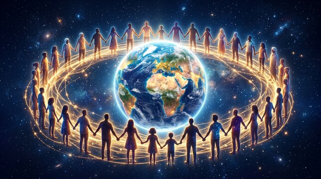 International Day of Friendship Global Unity Network Around Earth with Golden Light Connections