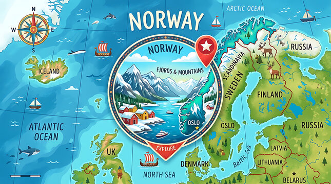 World map with smiling face illustration illustration
