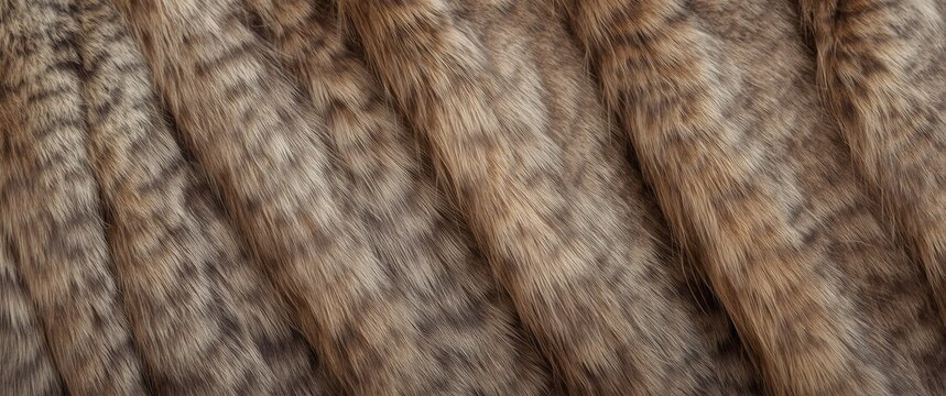 Close-up of soft animal fur in brown tones