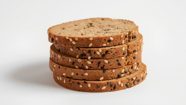 Sliced multigrain bread with sesame and poppy seeds