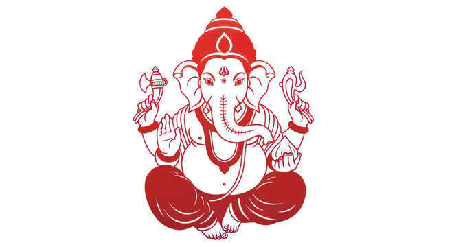 Ganesha Hindu Elephant God Idol.