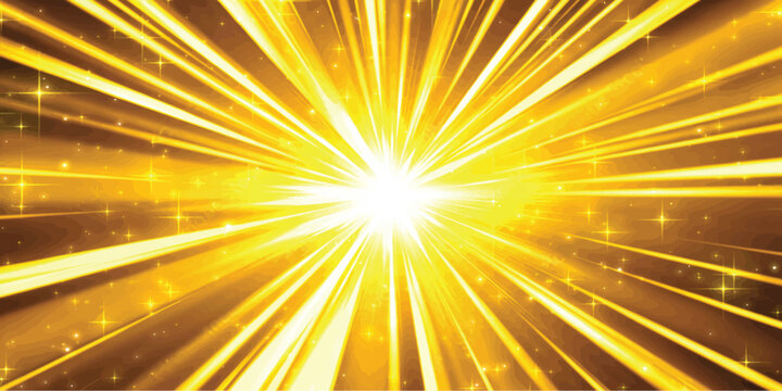 Abstract golden light rays background with dynamic sunburst effect with bright radiating golden light beams sunburst starburst abstract background radiating explosion brilliant celebration