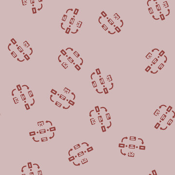guerrilla testing ux ui design glyph vector seamless pattern. guerrilla testing ux ui design thin illustration