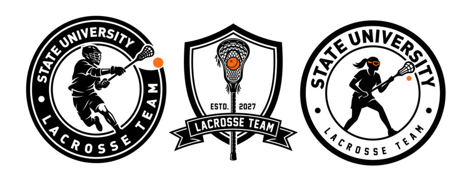 Illustration of Lacrosse Competition Logo Design Vector Illustration