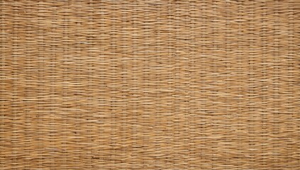 Obraz premium Smooth natural wicker texture panel backdrop for contemporary interiors