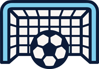 Soccer and football sports icon set, flat vector illustration © hyojin