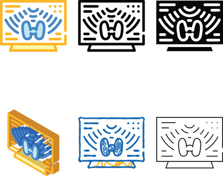 thyroid gland diagnostic color icon vector. thyroid gland pack diagnostic sign. isolated symbol illustration