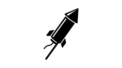 Rocket, Space, Black Icon, Vector Graphics, Launch Symbol © MstJismin