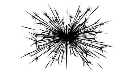 Fototapeta premium Black explosion, abstract burst, dynamic lines, vector graphic