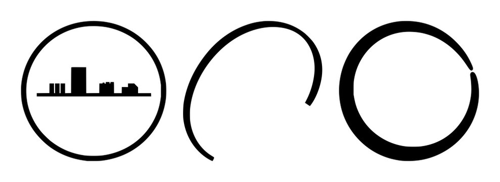 Solid black icon, white background: circular economy infinity loop set with simple line art design featuring simple design, minimalist, black and white with illustrations and graphics