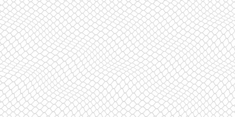 Fishing or soccer net. Repeated hexagon pattern. Black wired mesh texture isolated on white background. Metallic or fabric fence, cage or lattice structure. Vector graphic Illustration. © subang