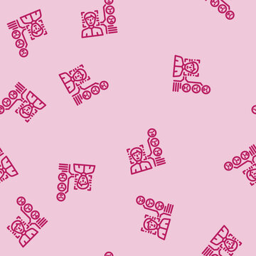 sentiment analysis face nlp line seamless pattern sentiment analysis face nlp thin line illustration