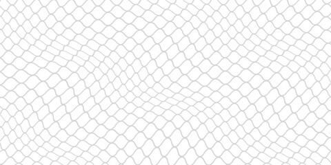 Fishing or soccer net. Repeated hexagon pattern. Black wired mesh texture isolated on white background. Metallic or fabric fence, cage or lattice structure. Vector graphic Illustration. © subang