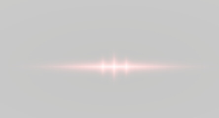 A luminous scarlet streak glides with soft glow and clean modern edges. Sparkles drift gently around the beam. Perfect for transparent PNG. © longstock