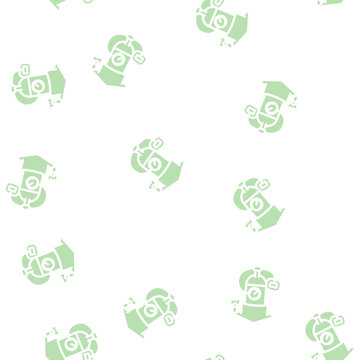 education diving school glyph vector seamless pattern. education diving school signthin illustration