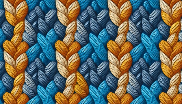 chalk crochet seamless pattern