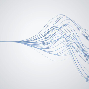 Creative Vibrant Wavy Lines Graphic