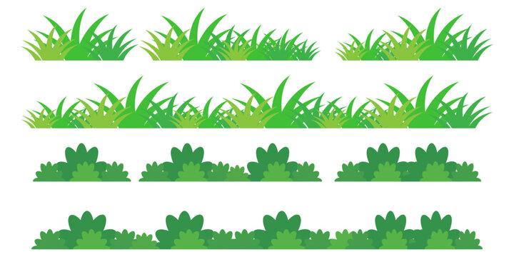 green grass illustration, sustainable grass nature, grass design in flat style