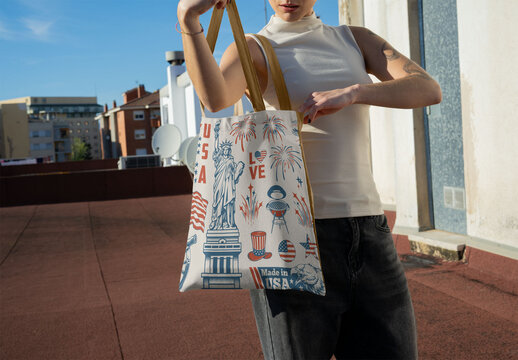 Mockup of totebag