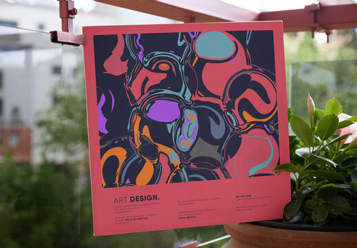 Mockup of vinyl Jacket