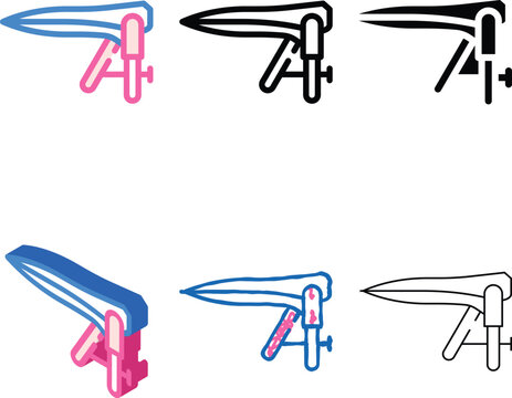 gynecological speculum color icon vector. gynecological styles speculum sign. isolated symbol illustration