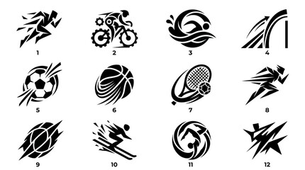 Fototapeta premium Sports Icons Set.