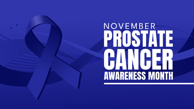 November prostate cancer awareness month banner
