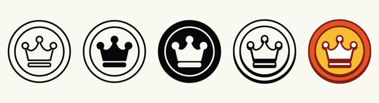 Crown Icon Elements Collection