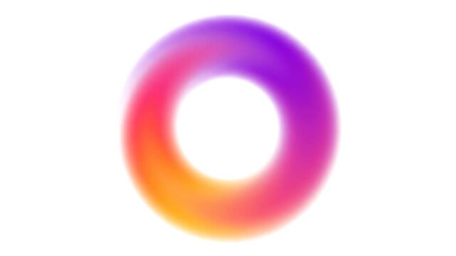 A vibrant circular gradient ring on a clean white background