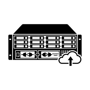 Rackmount server with dual redundant power supplies and cloud upload, redundant