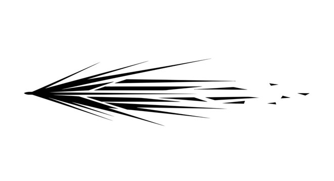 Abstract dynamic speed motion lines effect graphic.