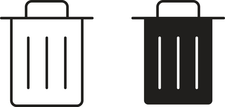 Uninstall icon vector editable. black vectors set