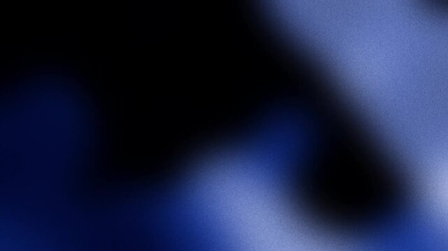 Abstract 4k seamless loop motion background animation of dark blue grainy noise gradient. High-tech blurred texture for video production, backdrop, and presentation.