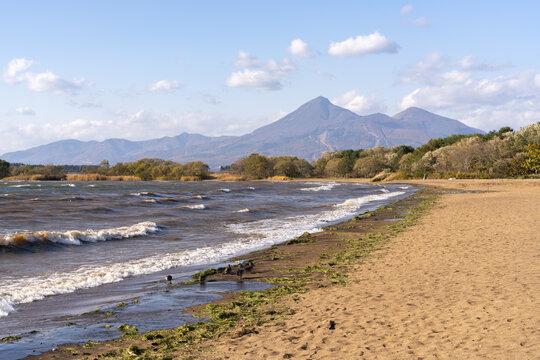 At the shore of Lake Inawashiro, Fukushima Prefecture, Japan