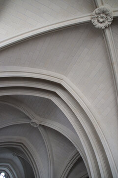 abbey church in saint-florent-le-vieil in anjou in france 