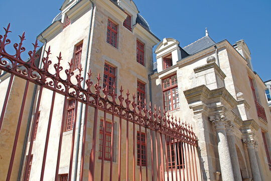 old mansion (aiguillon house) in le croisic in france 