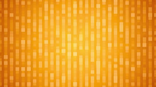 Modern digital technology matrix background with animated orange pattern squares