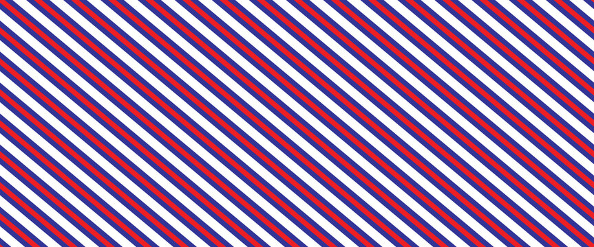 Red blue and white vertical stripes seamless pattern background vector