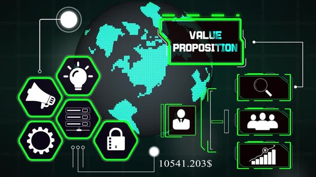 Consolidating core brand benefits via advanced interactive frames showcasing the value proposition, ideal for product launch clips
