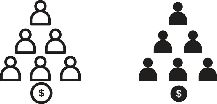 Ponzi scheme icon
