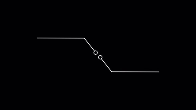 Simple Callout Animation, Minimal Pointer Line Label Overlay, Clean Geometric Annotation Marker on Black Background
