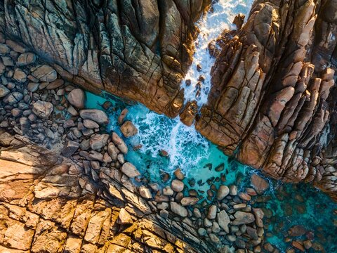 A natural ocean spa at Injidup in Western Australia