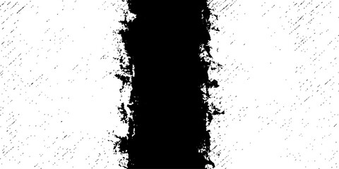 A stark black line with a rough, textured edge cuts vertically through a white background, creating a powerful graphic contrast and a sense of separation or division. © GREENPIXEL Art