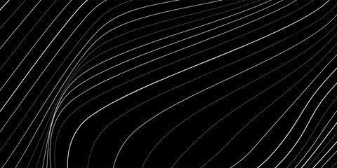 Obraz premium Futuristic white wireframe mountain landscape background. Abstract technology line mesh terrain for artificial intelligence or digital datum concept.